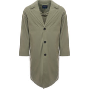 Harry Brown Men's Light Green Oversized Mac Coat