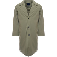 Harry Brown Men's Light Green Oversized Mac Coat