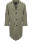 Harry Brown Men's Light Green Oversized Mac Coat