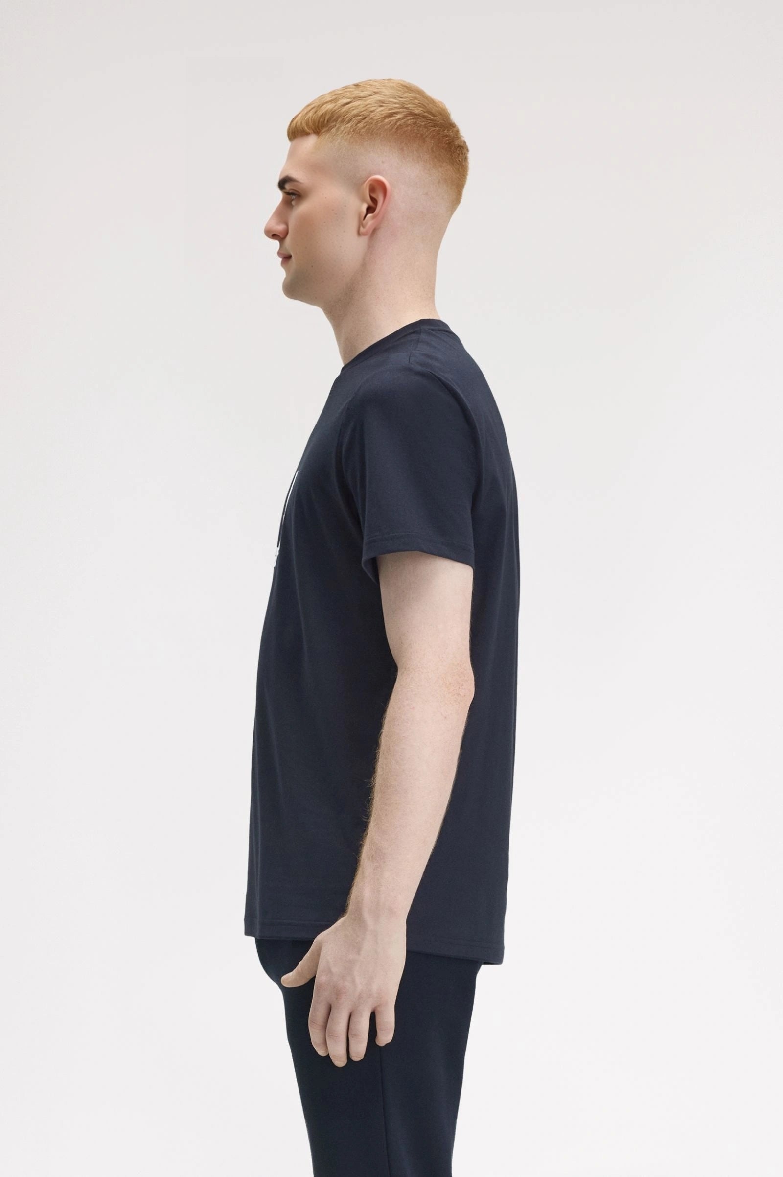 Mens Fred Perry Laurel Wreath T-Shirt in Blue