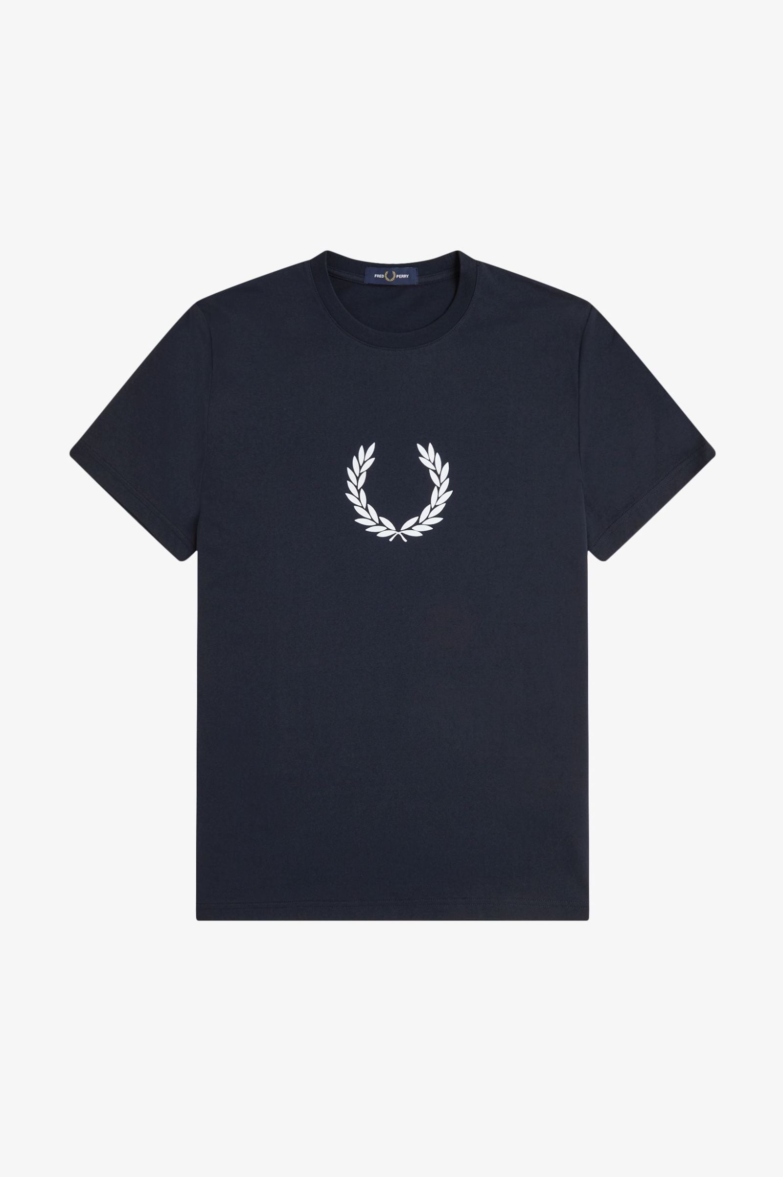 Mens Fred Perry Laurel Wreath T-Shirt in Blue