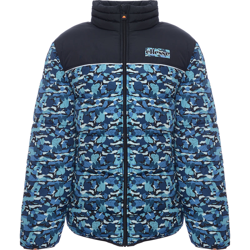 Ellesse Men's Blue Puffer Jacket With Print