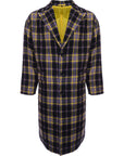 Devils Advocate Men's Multi Longline Checked Coat