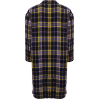 Devils Advocate Men's Multi Longline Checked Coat