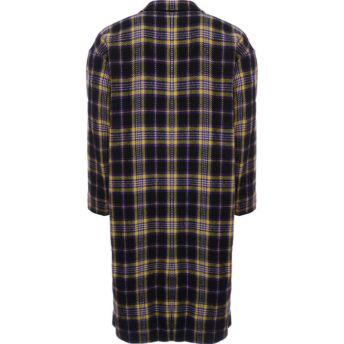 Devils Advocate Men's Multi Longline Checked Coat