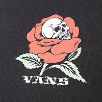 Vans Mens Black Dead Bloom Back Print T-Shirt