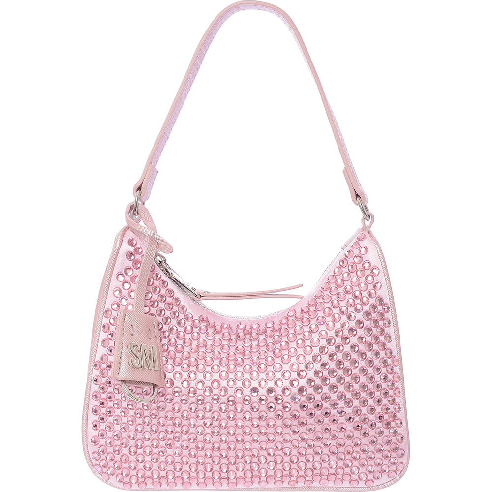 Steve Madden Women s Pink Bdarling Crystal Shoulder Bag Sale Lab UK