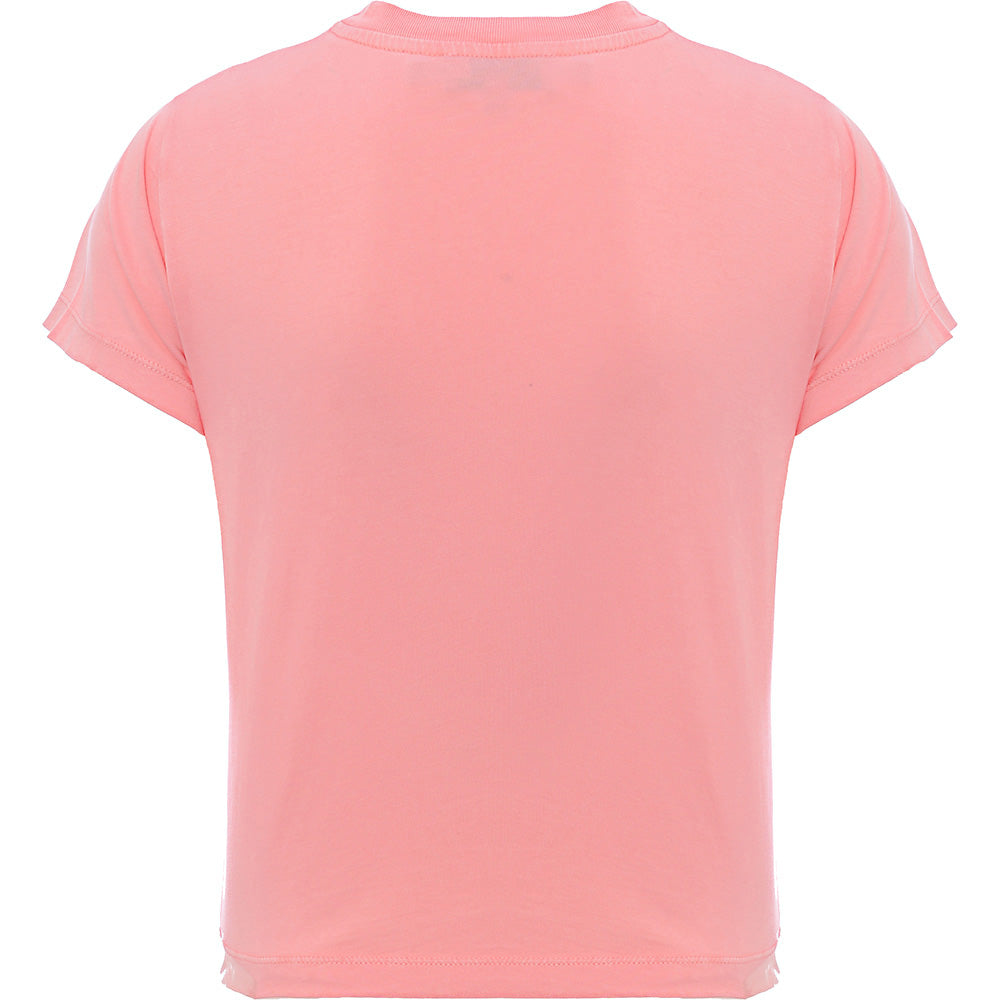 Fiorucci Womens Pink Milano Angel Cropped Baby Tee – Sale Lab UK