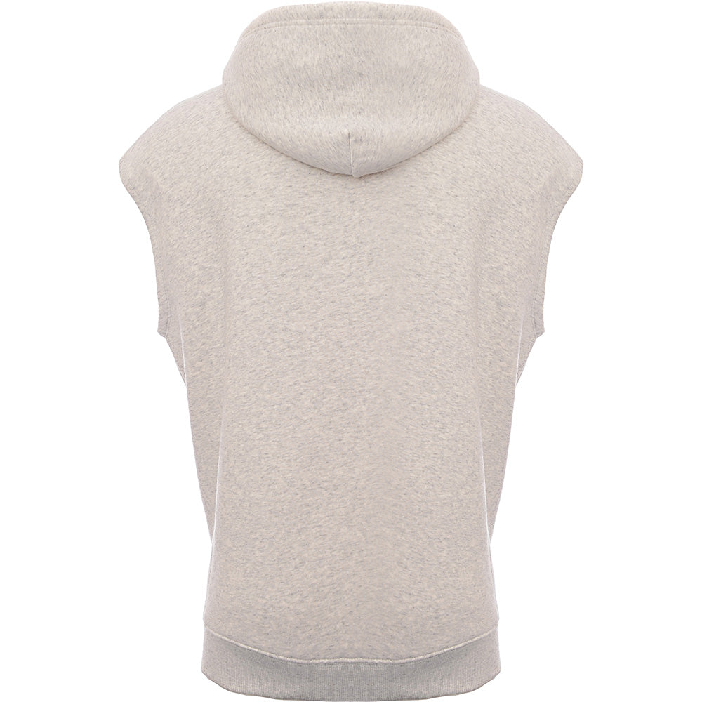 Tommy Jeans Women's Oversized Collegiate Logo Vest Hoodie in Grey