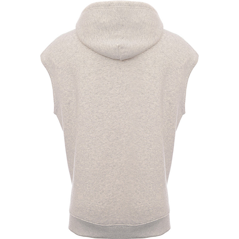 Tommy Jeans Women's Oversized Collegiate Logo Vest Hoodie in Grey