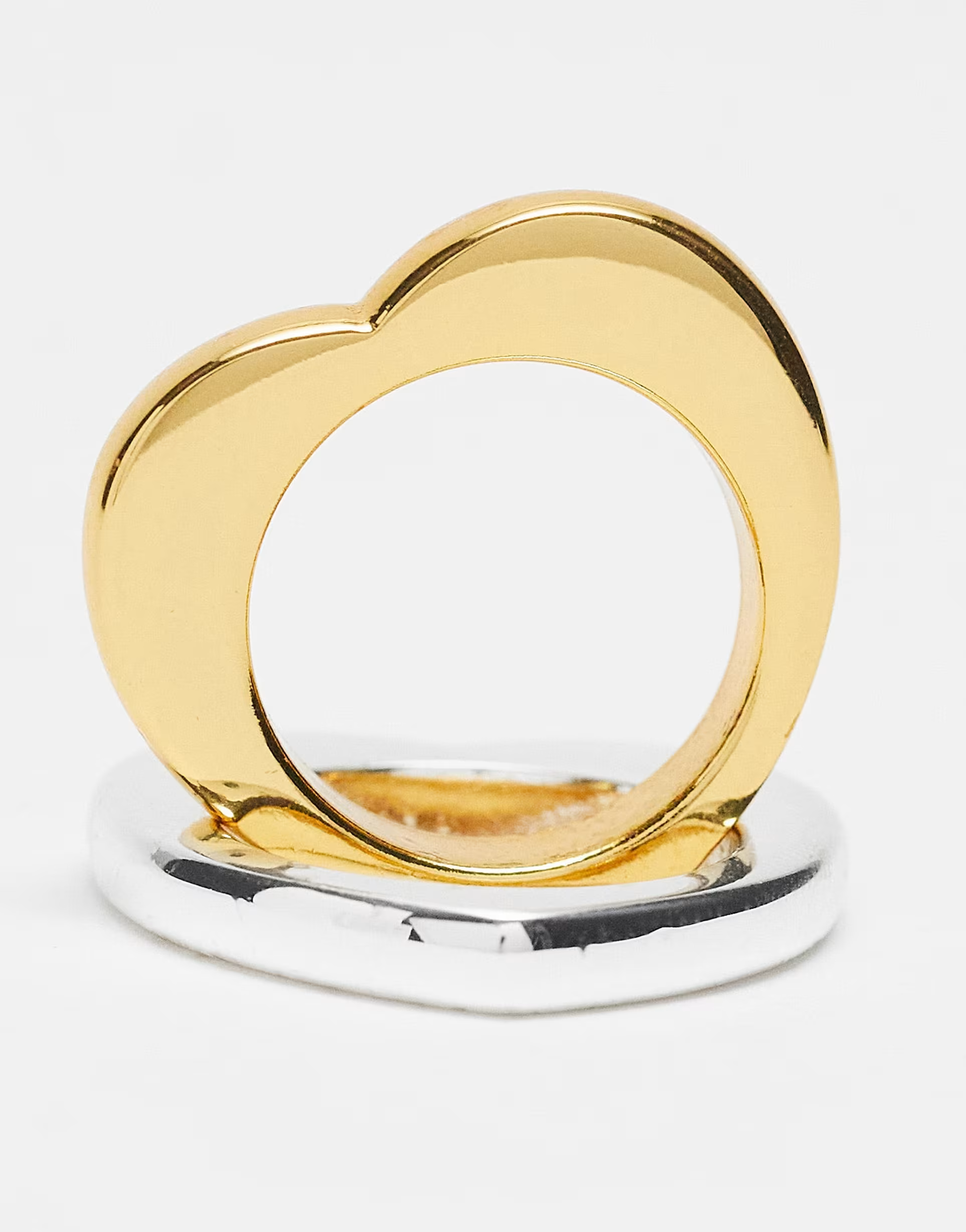 Mango Womens Mixed Metal Two Pack Rings In Multi