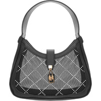 Skinnydip Women's Black Mesh Monogram Shoulder Bag