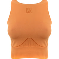 Puma Women's Brown Infuse Evoknit Crop Top