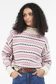 Barbour Womens Avondale Knitted Jumper In Pink