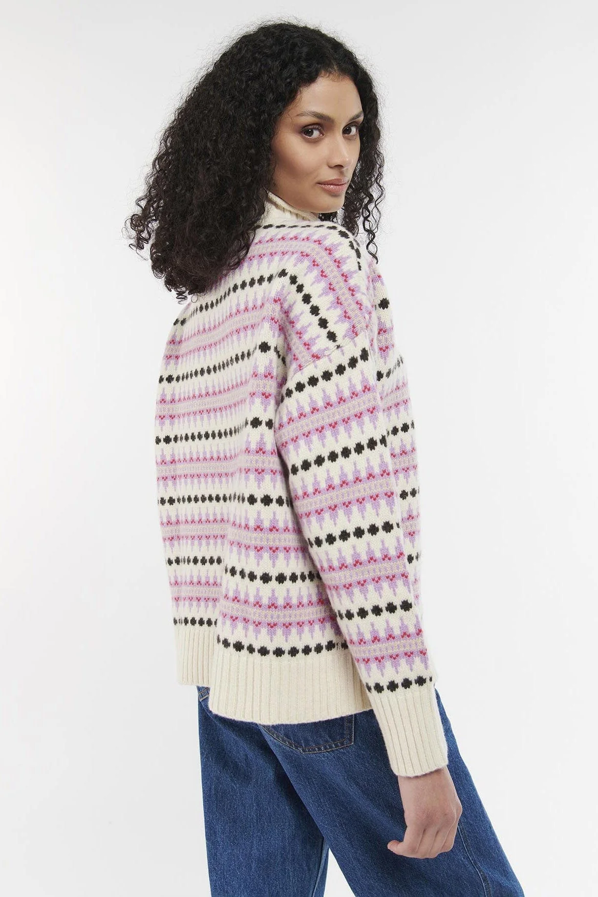 Barbour Womens Avondale Knitted Jumper In Pink