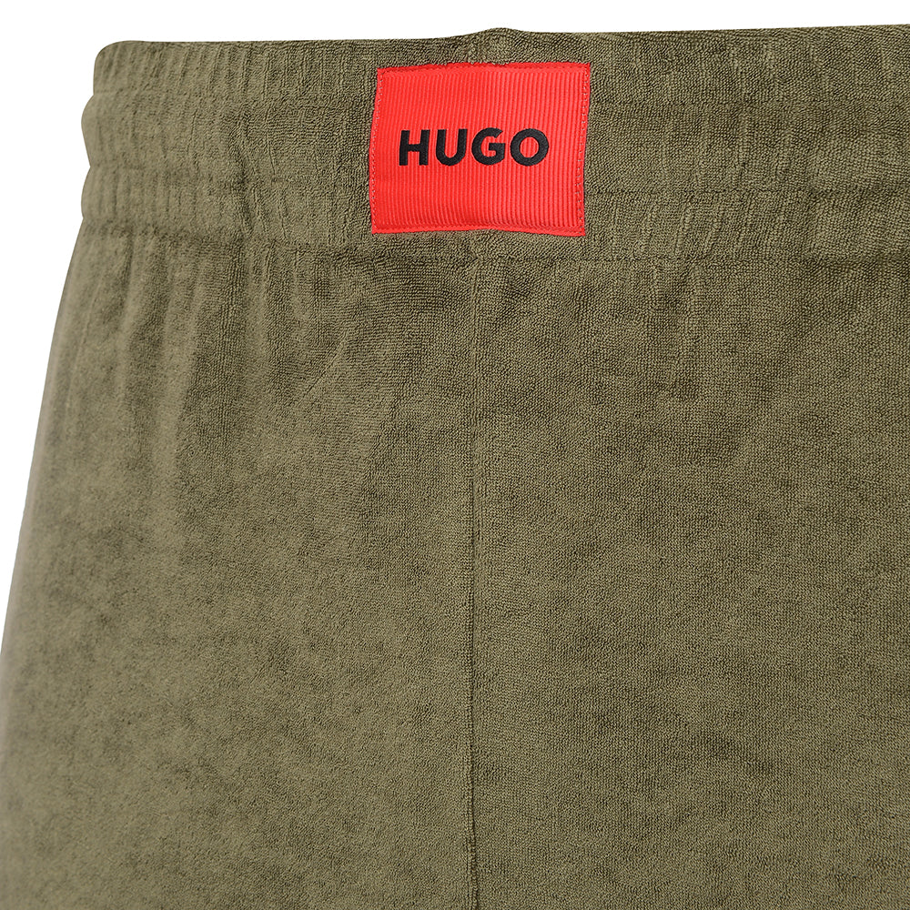 Hugo Men's Khaki Bodywear Terry Me Towelling Joggers