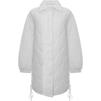 Urban Revivo Women's Beige Long Padded Jacket