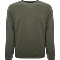 G-Star Mens Olive Green Premium Core Sweatshirt