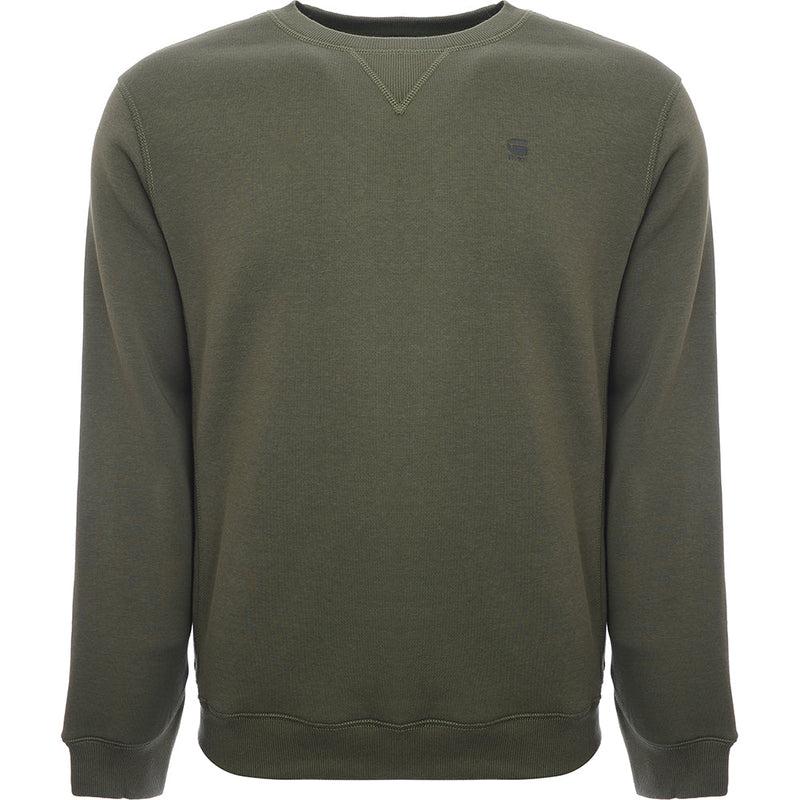 G-Star Mens Olive Green Premium Core Sweatshirt