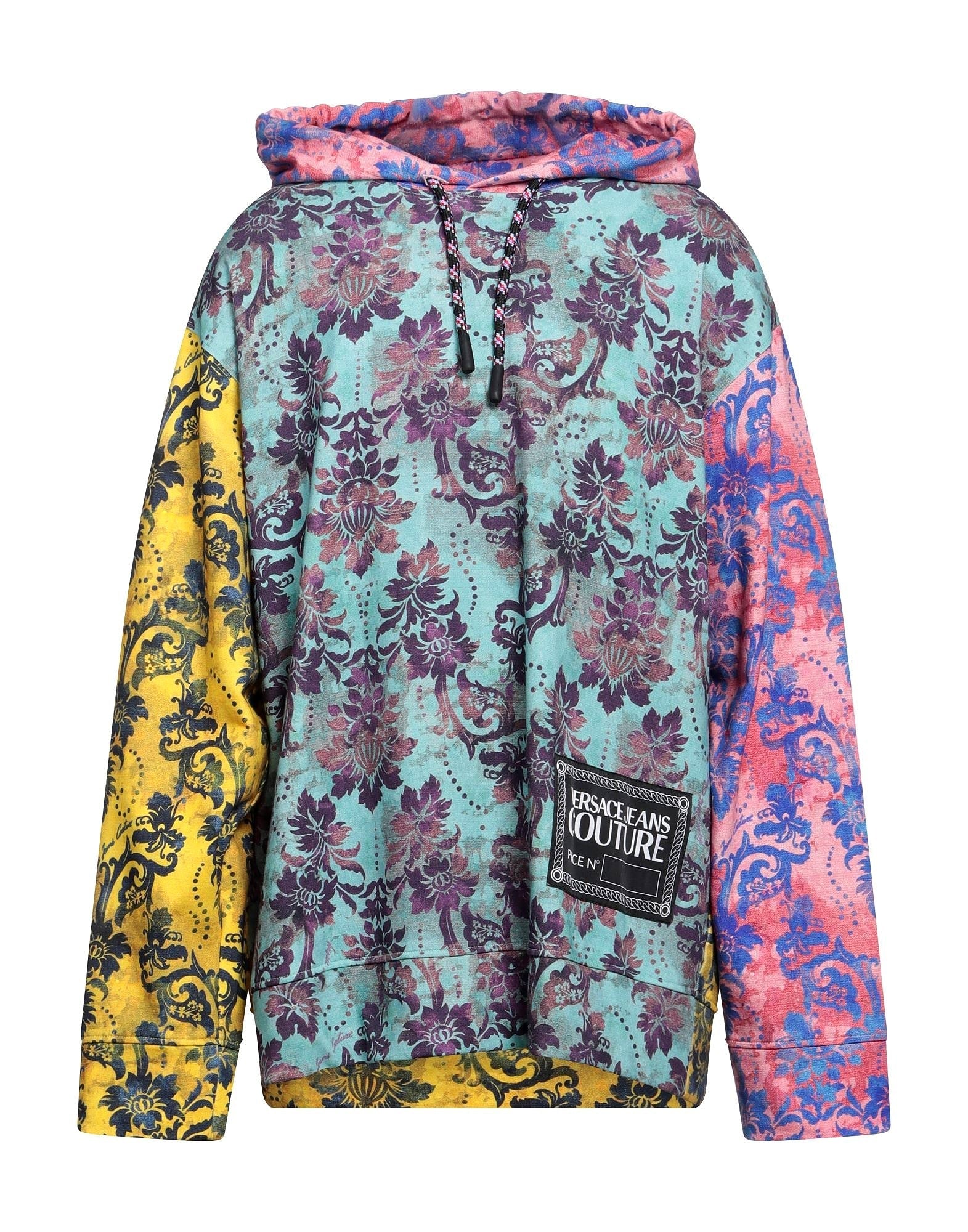 Mens Versace Jeans Couture Tapestry Hoodie in Green