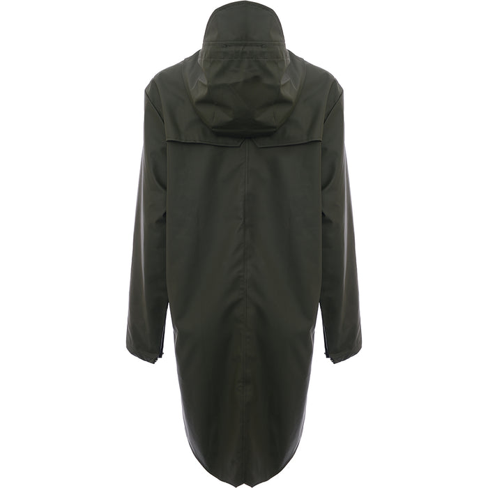 Rains Mens Green 12020 Long Jacket