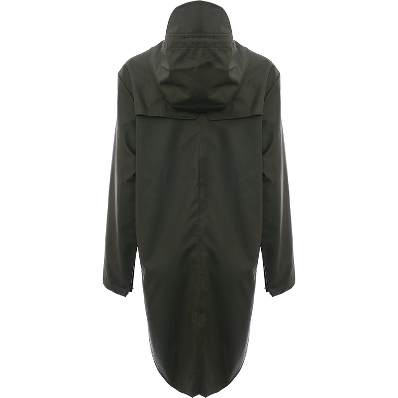 Rains Mens Green 12020 Long Jacket