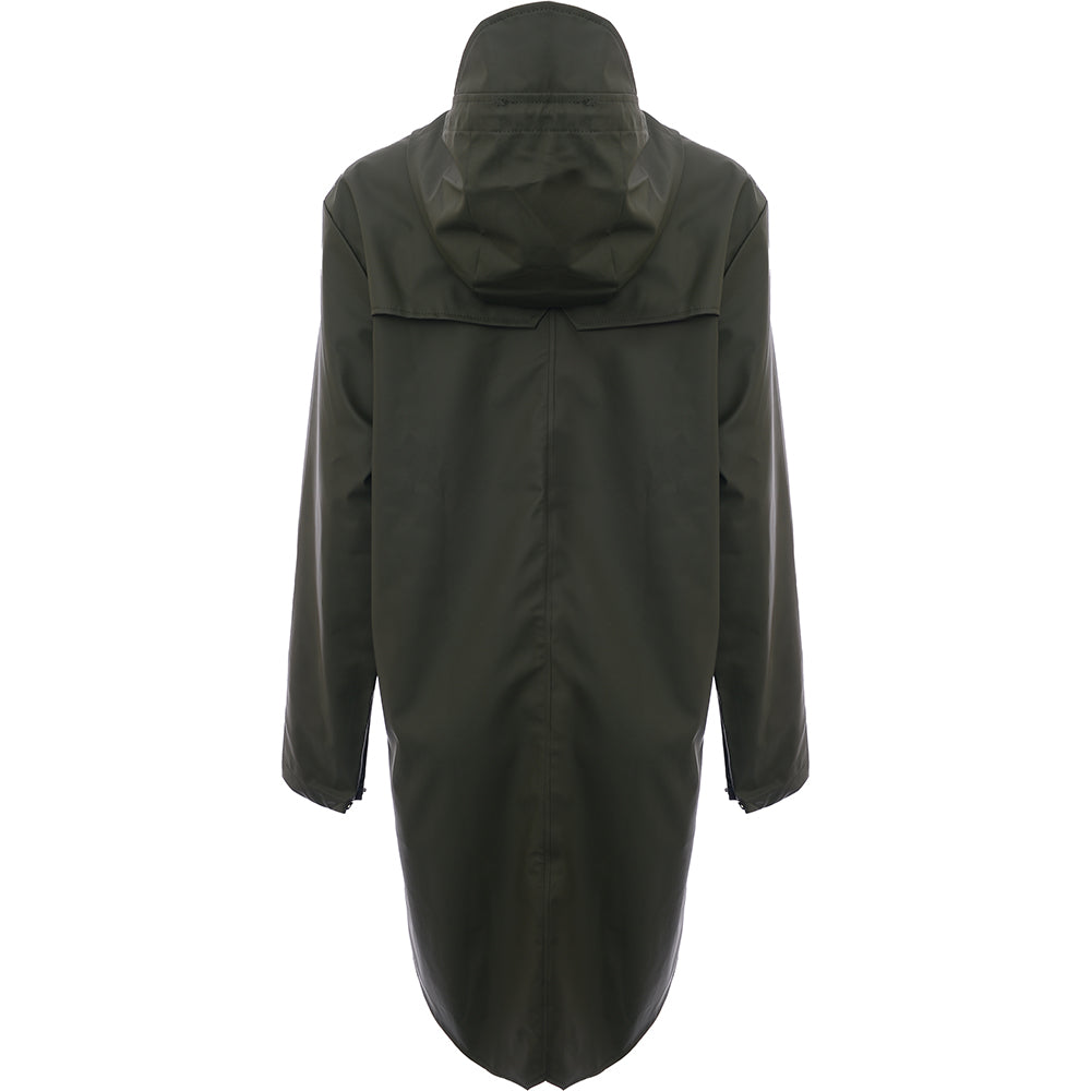 Rains Mens Green 12020 Long Jacket