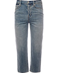 Allsaints Men's Light Blue Reeves Wide Fit Jeans