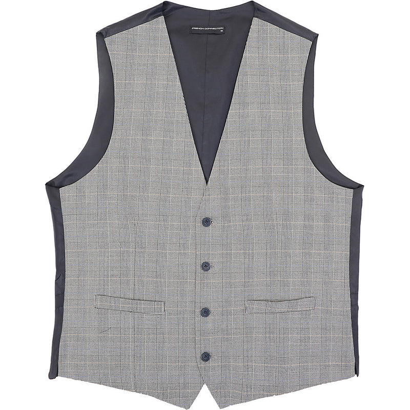 French Connection Mens Wedding Grey Waistcoat