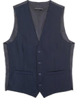 French Connection Mens Wedding Navy Waistcoat