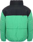 Fila Women's Green Colour Blocked Puffer With Logo