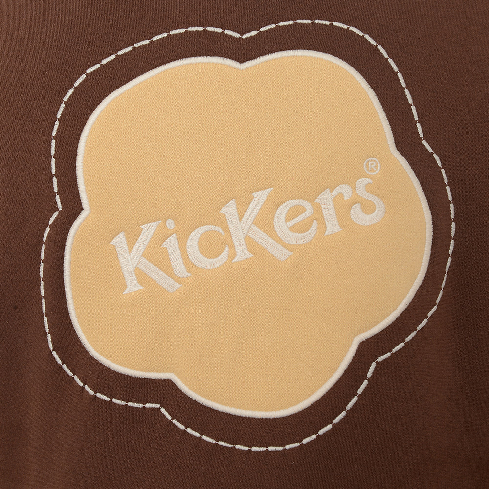 Kickers Women's Brown Oversized Varsity Jacket With Back Logo