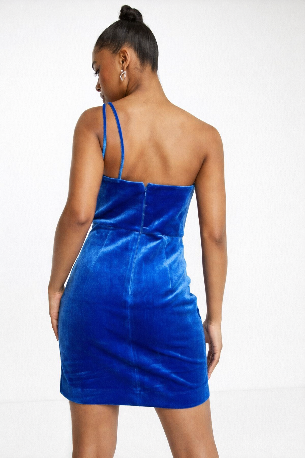 Forever New Womens Bow Mini Dress In Cobalt Blue