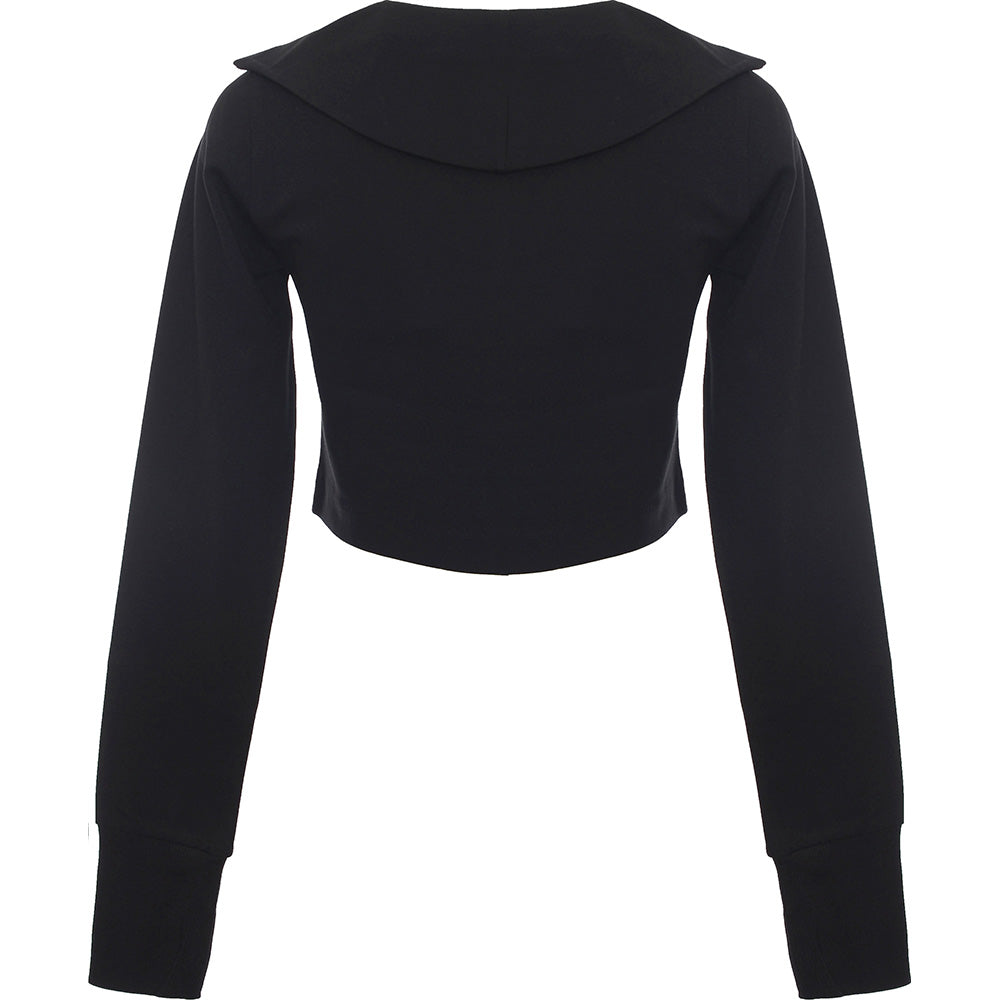 Calvin Klein Jeans Women's Black Half-Zip Milano Long Sleeve Jumper