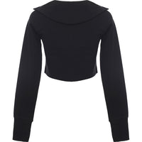 Calvin Klein Jeans Women's Black Half-Zip Milano Long Sleeve Jumper