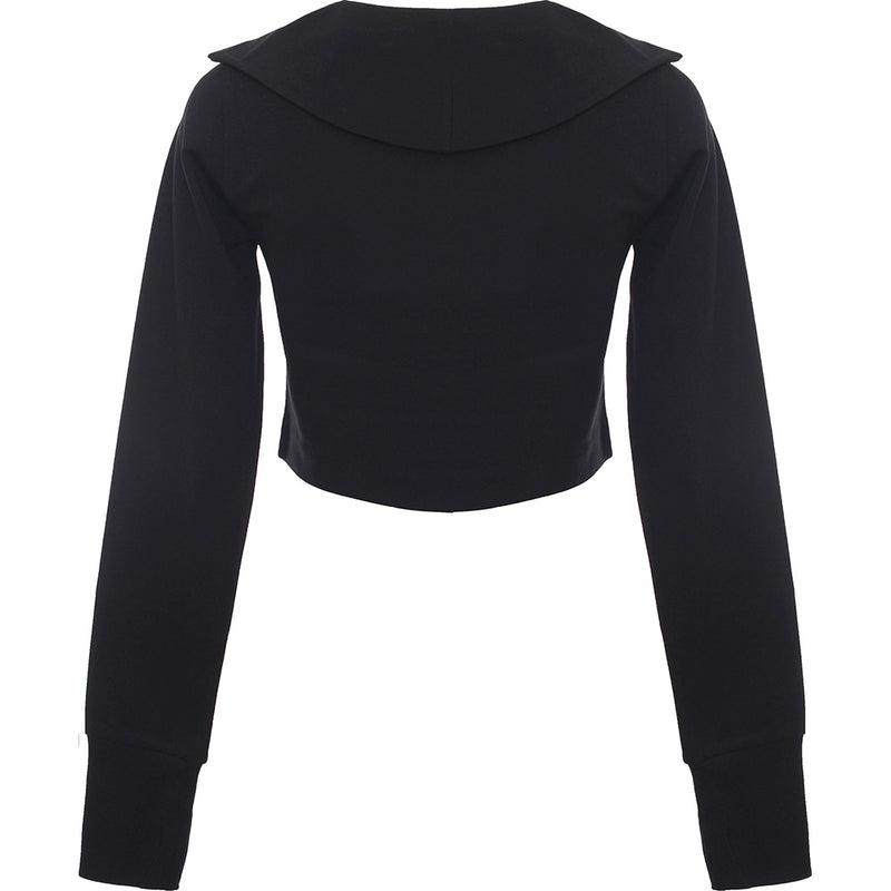 Calvin Klein Jeans Women's Black Half-Zip Milano Long Sleeve Jumper