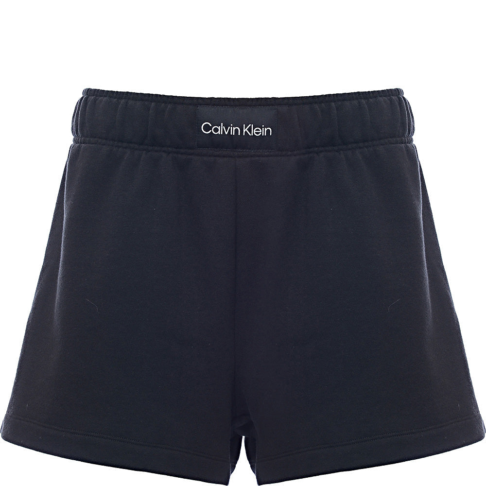 Calvin Klein Womens Black Logo Front Jersey Shorts