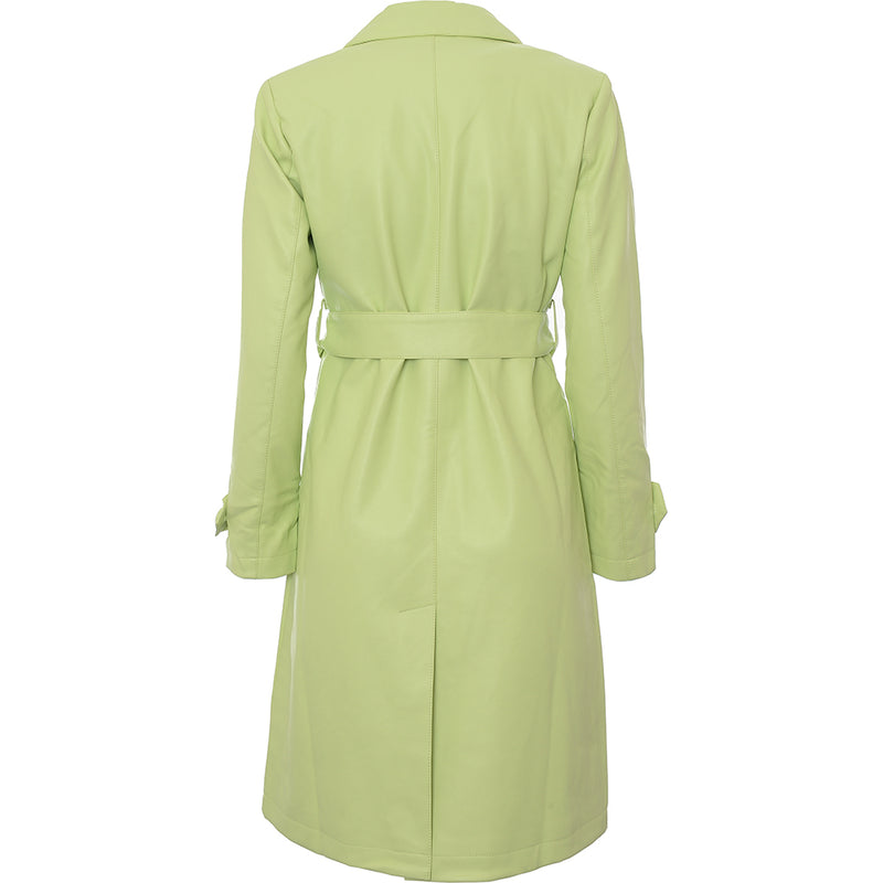 Forever New Women's Lime Petite Belted Pu Jacket