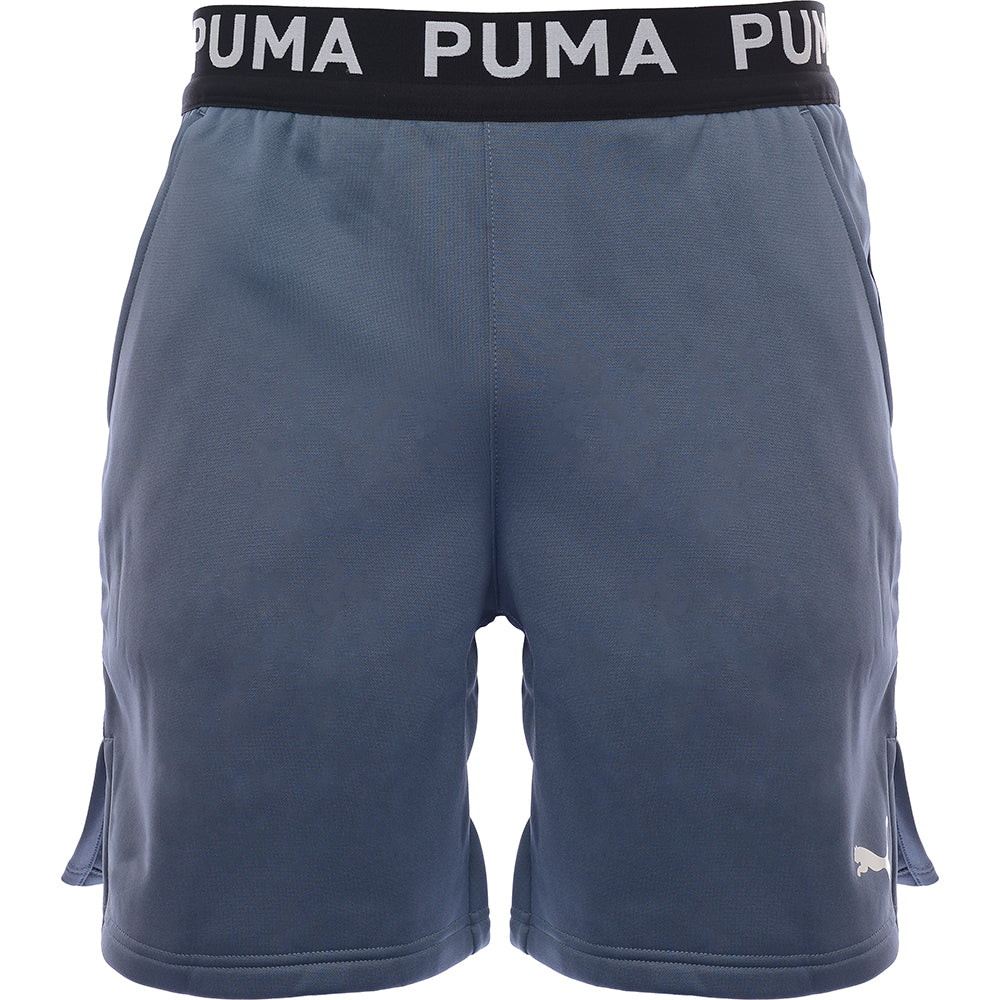 Puma Mens Light Blue Training Fit Pwrfleece 7in Shorts