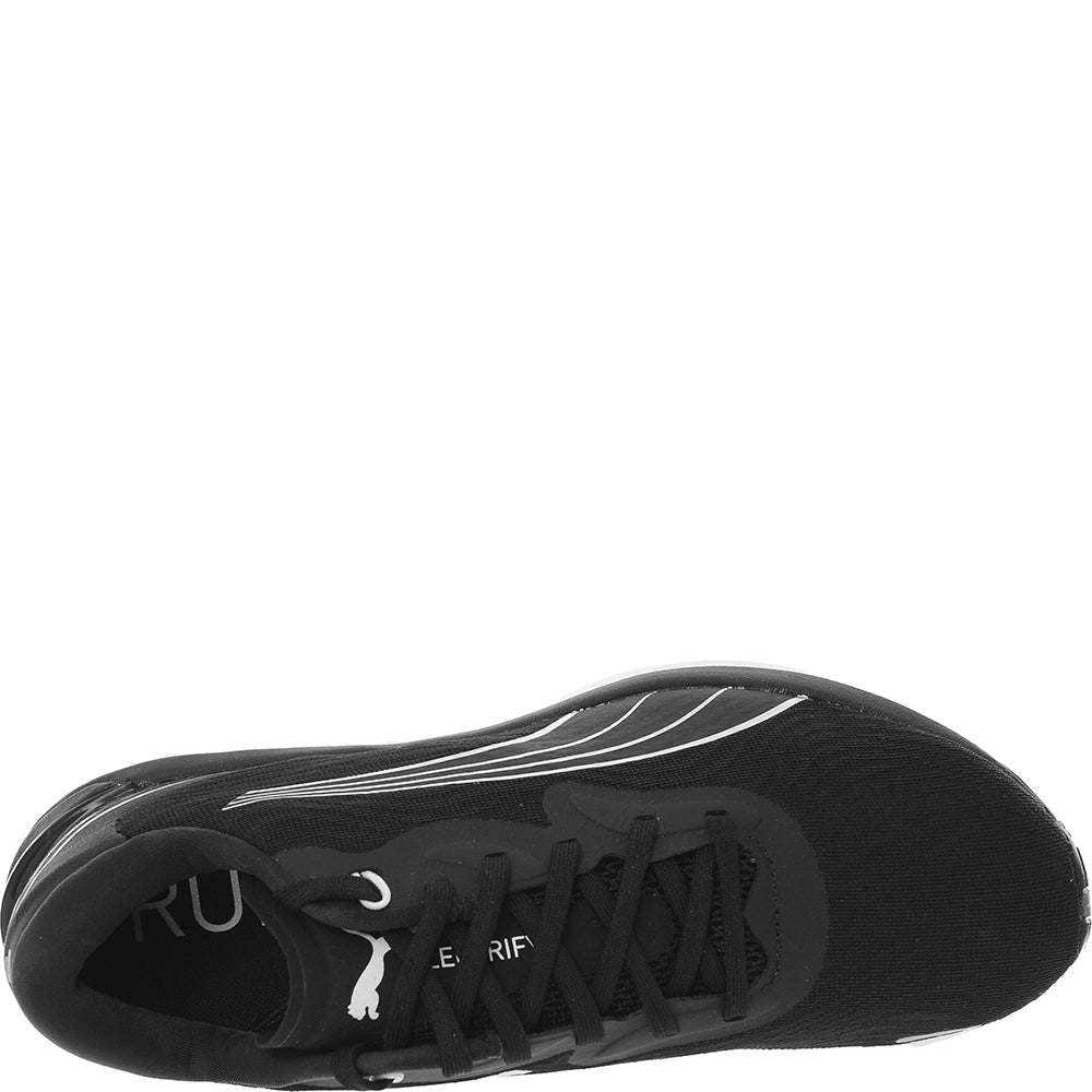 Puma Mens Black And White Running Electrify Nitro 2 Trainers