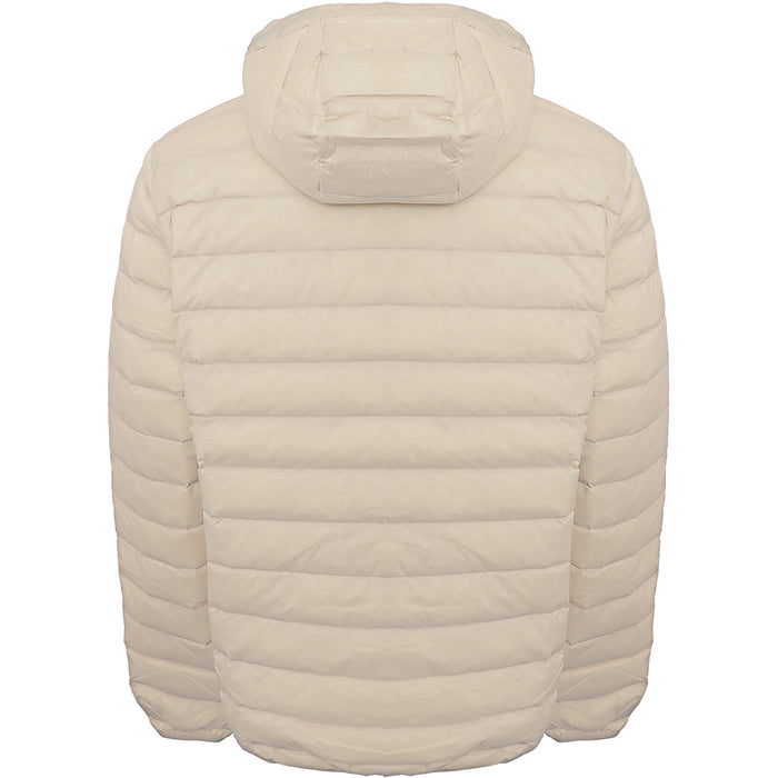Jack Wolfskin Men's White Glowing Mountain Hooded Quilted Down Jacket