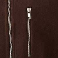 ADPT Mens Brown Oversized Zip Through Fleece Co-Ord with Technical Details