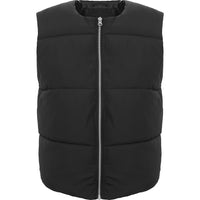 ADPT Men's Black Oversized Cropped Puffer Gilet