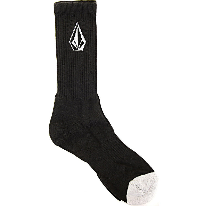 Volcom Men's Full Stone Crew Socks in Black (3 Pack)