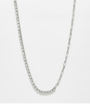 Gang Womens Box Stainless Steel Chain With Crystal Detail