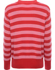 Monki Women's Multi Stripe Dog Christmas Jumper