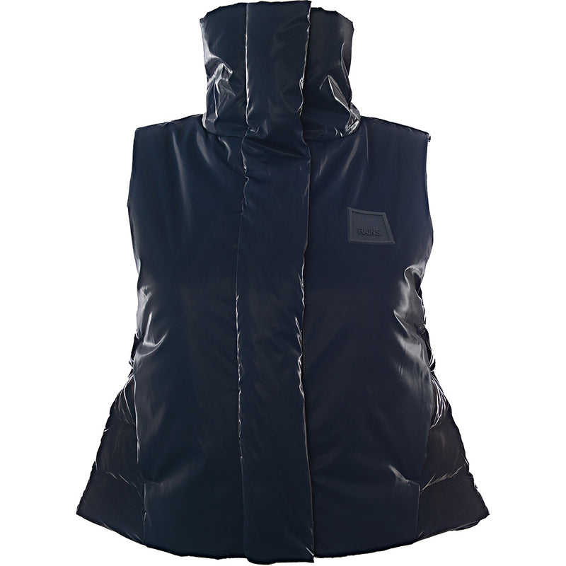 Rains Womens Loop Waterproof Puffer Gilet in Navy