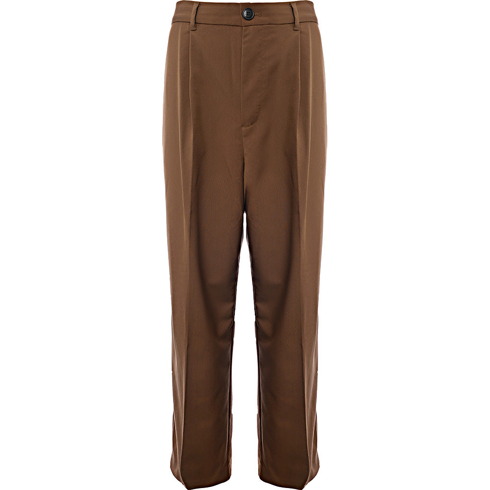 Weekday Men's Brown Uno Oversized Suit Trousers