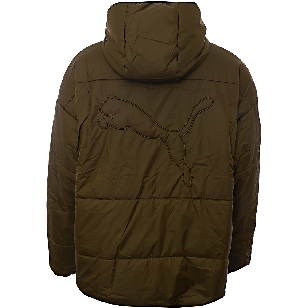 Puma Men's Olive Green Classics Padded Jacket