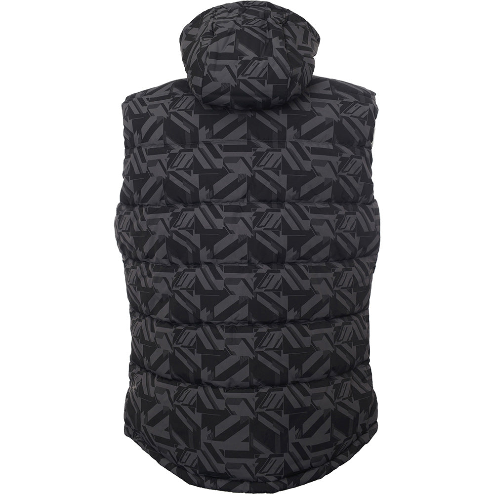 Barbour International Unisex Black Electric Bobber Printed Padded Gilet